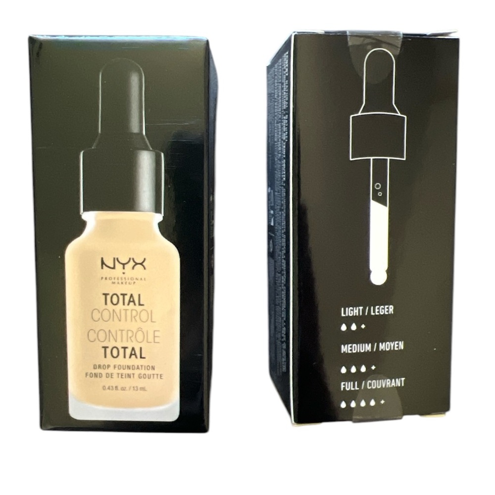 NYX Total Control Drop Foundation Natural (sale comes with 2)